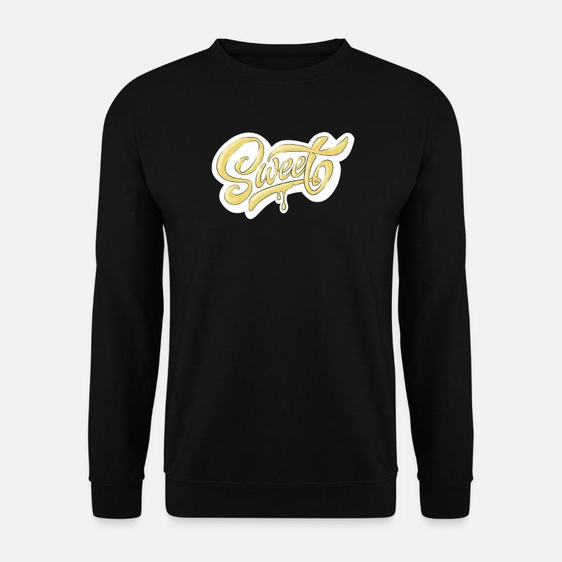 Süßes Schrift-Typografie-Design - Unisex Pullover - Schwarz