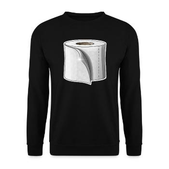 Toilet Paper - Unisex Sweatshirt - black - Front - Alina (178cm) & Michal (187cm)