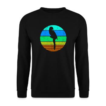 Oiseau, Perroquet, Amoureux Des Animaux, Animal De Compagnie, Jungle, Animal - Sweat-shirt Unisexe - noir - Devant - Alina (178cm) & Michal (187cm)