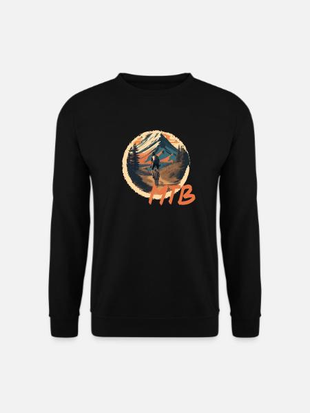 Mountainbike - Unisex Pullover - Schwarz