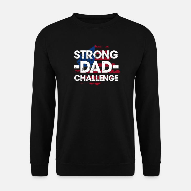 Strong Dad Challenge Tee - Unisex Sweatshirt - black