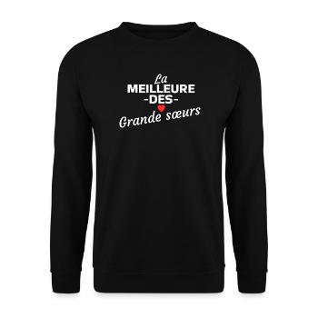 Das Beste von Big Sisters - Unisex Pullover - Schwarz - Vorne - Alina (178cm) & Michal (187cm)