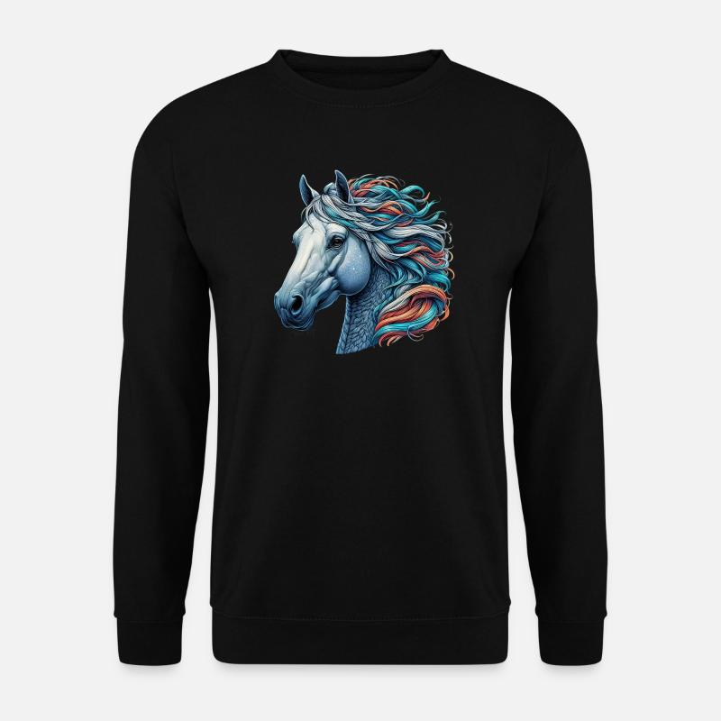Pferd - Unisex Pullover - Schwarz