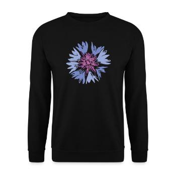 Wiesenblume Wildblumen Natur Wiese Blumenbeet - Unisex Pullover - Schwarz - Vorne - Alina (178cm) & Michal (187cm)