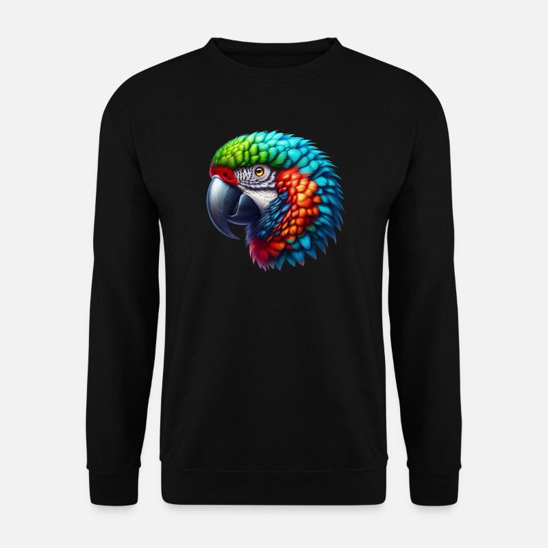 Papagei - Unisex Pullover - Schwarz