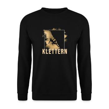 Klettern - Unisex Pullover - Schwarz - Vorne - Alina (178cm) & Michal (187cm)