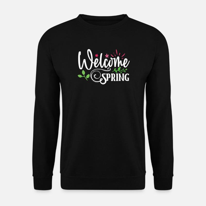 Willkommen Frühling - Unisex Pullover - Schwarz