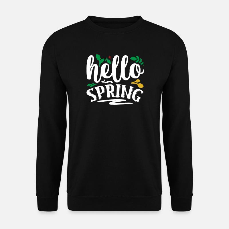 Hello Spring - Unisex Sweatshirt - black