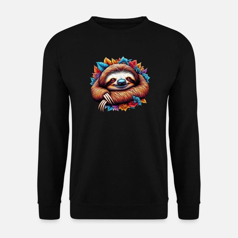 Faultier - Unisex Pullover - Schwarz