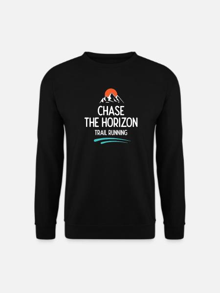 Trailrunning - Jagd auf den Horizont - Unisex Pullover - Schwarz