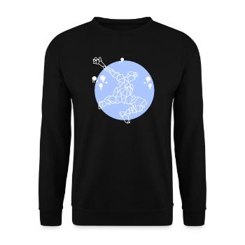 Sport - couleur blanche - Sweat-shirt Unisexe - noir - Devant - Alina (178cm) & Michal (187cm)