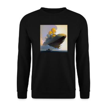 Schiff 03 - Unisex Pullover - Schwarz - Vorne - Alina (178cm) & Michal (187cm)