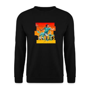 Tennis - Unisex Pullover - Schwarz - Vorne - Alina (178cm) & Michal (187cm)