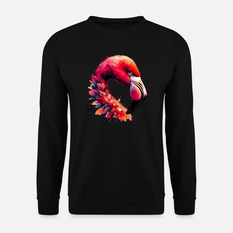 Flamingo - Unisex Sweatshirt - black
