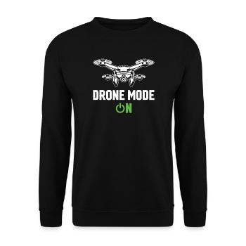 Mode drone activé - Sweat-shirt Unisexe - noir - Devant - Alina (178cm) & Michal (187cm)