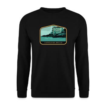 Château de Boccale: Charme der toskanischen Küste - Unisex Pullover - Schwarz - Vorne - Alina (178cm) & Michal (187cm)