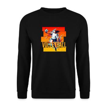 Volleyball - Unisex Pullover - Schwarz - Vorne - Alina (178cm) & Michal (187cm)