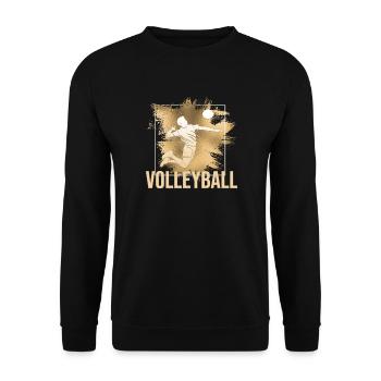 Volleyball - Unisex Pullover - Schwarz - Vorne - Alina (178cm) & Michal (187cm)
