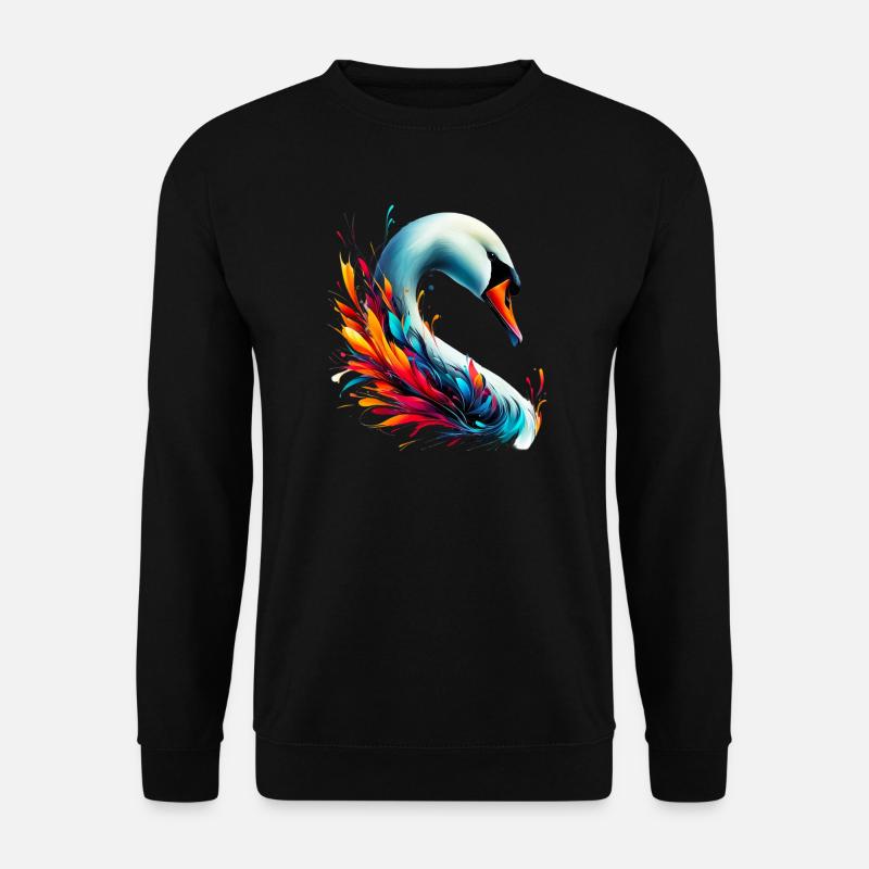 Schwan - Unisex Pullover - Schwarz