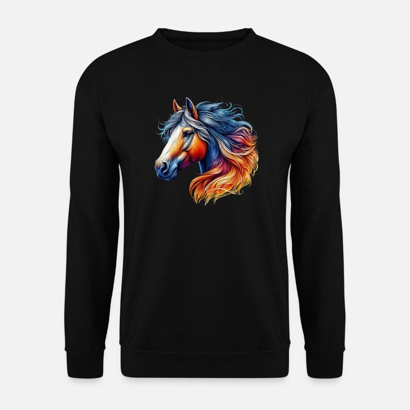 Pferd - Unisex Pullover - Schwarz