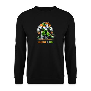 Inde Drapeaux nationaux des éléphants - Sweat-shirt Unisexe - noir - Devant - Alina (178cm) & Michal (187cm)