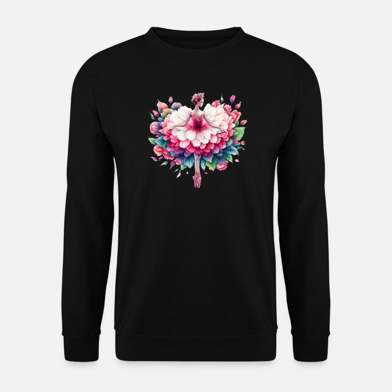 Ballet dancer with tutu - Unisex Sweatshirt - black