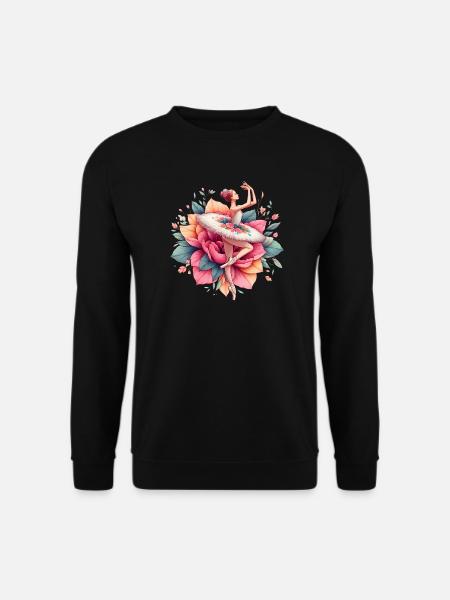 Ballet dancer with tutu - Unisex Sweatshirt - black