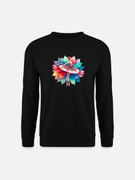 Ballet dancer with tutu - Unisex Sweatshirt - black