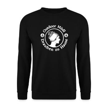 Outdoor sample 3 - Unisex Sweatshirt - black - Front - Alina (178cm) & Michal (187cm)