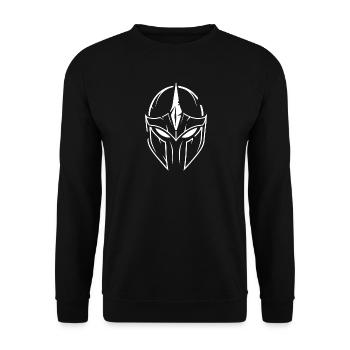 Warrior Helmet - Unisex Sweatshirt - black - Front - Alina (178cm) & Michal (187cm)