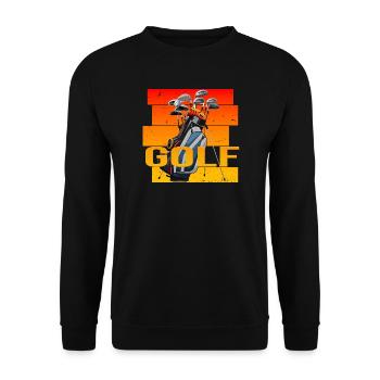 Golfsport - Unisex Pullover - Schwarz - Vorne - Alina (178cm) & Michal (187cm)