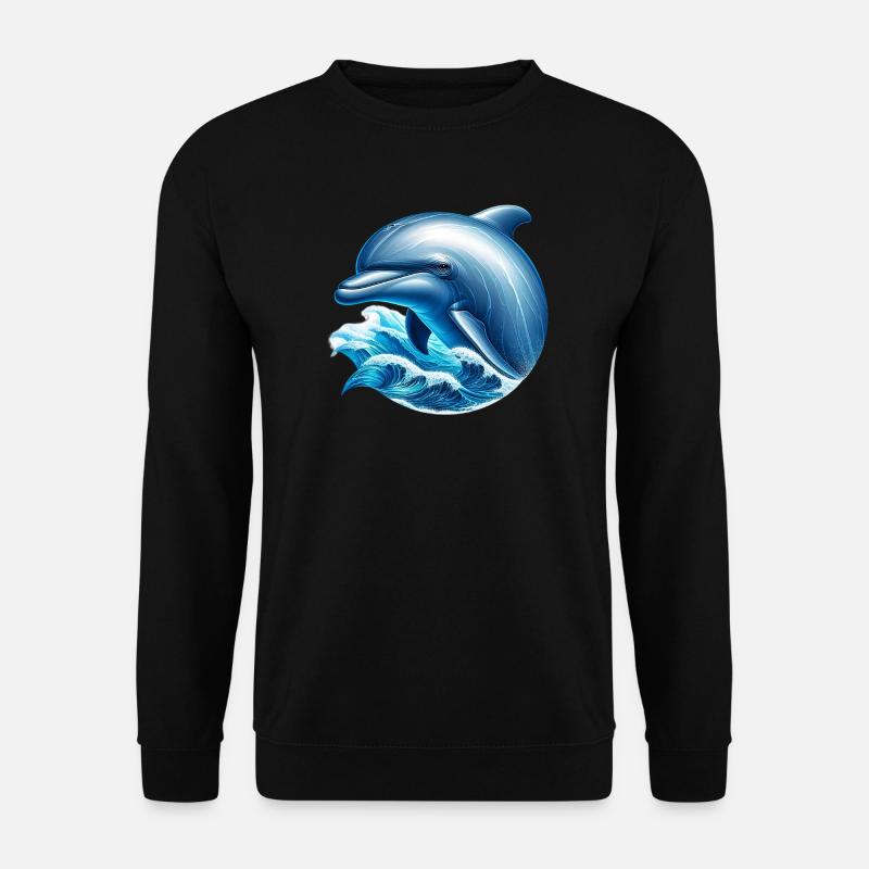 Dauphin - Sweat-shirt Unisexe - noir
