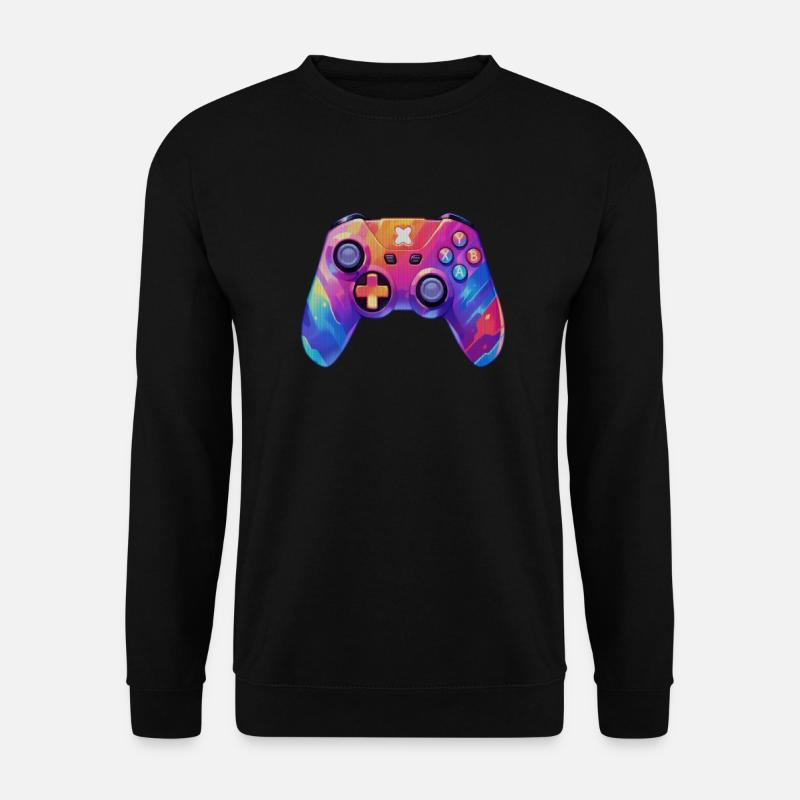Pixel art video game controller - Unisex Sweatshirt - black