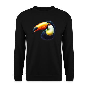 Tukan - Unisex Pullover - Schwarz - Vorne - Alina (178cm) & Michal (187cm)
