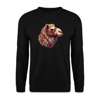 Chameau - Sweat-shirt Unisexe - noir - Devant - Alina (178cm) & Michal (187cm)