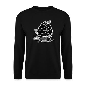 Matcha IceCream - Unisex Sweatshirt - black - Front - Alina (178cm) & Michal (187cm)