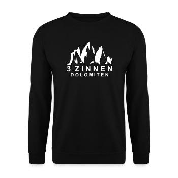 Dolomites des Trois Pics - Sweat-shirt Unisexe - noir - Devant - Alina (178cm) & Michal (187cm)