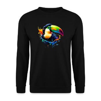 Tukan - Unisex Pullover - Schwarz - Vorne - Alina (178cm) & Michal (187cm)