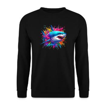 Hai - Unisex Pullover - Schwarz - Vorne - Alina (178cm) & Michal (187cm)