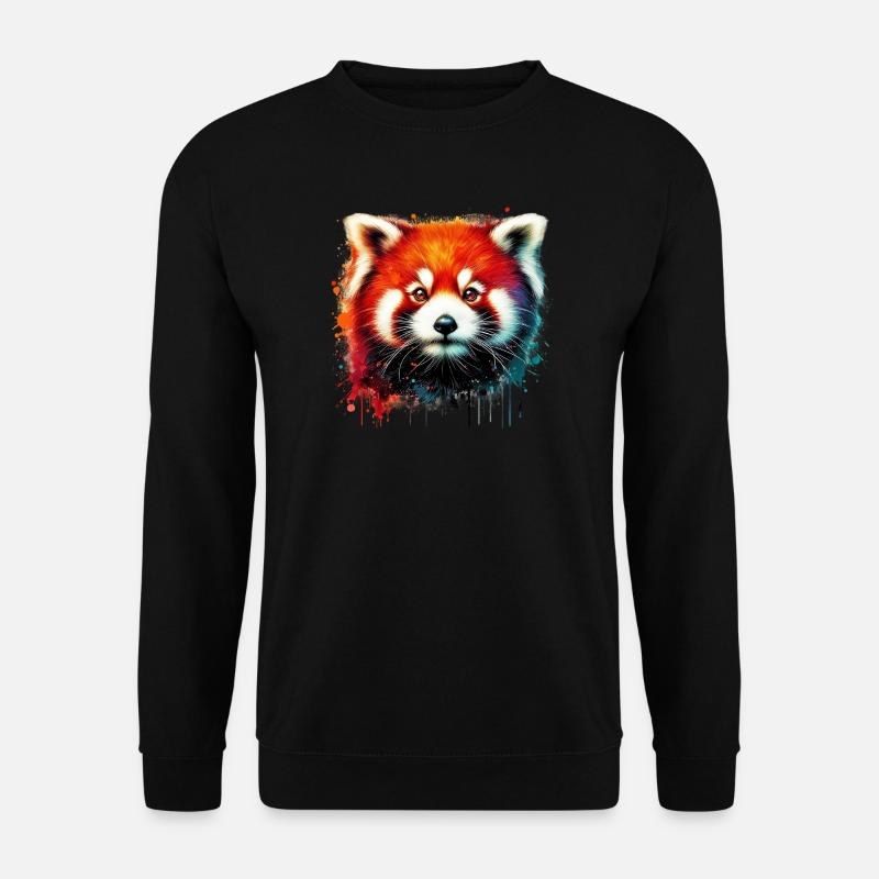 Red panda - Unisex Sweatshirt - black