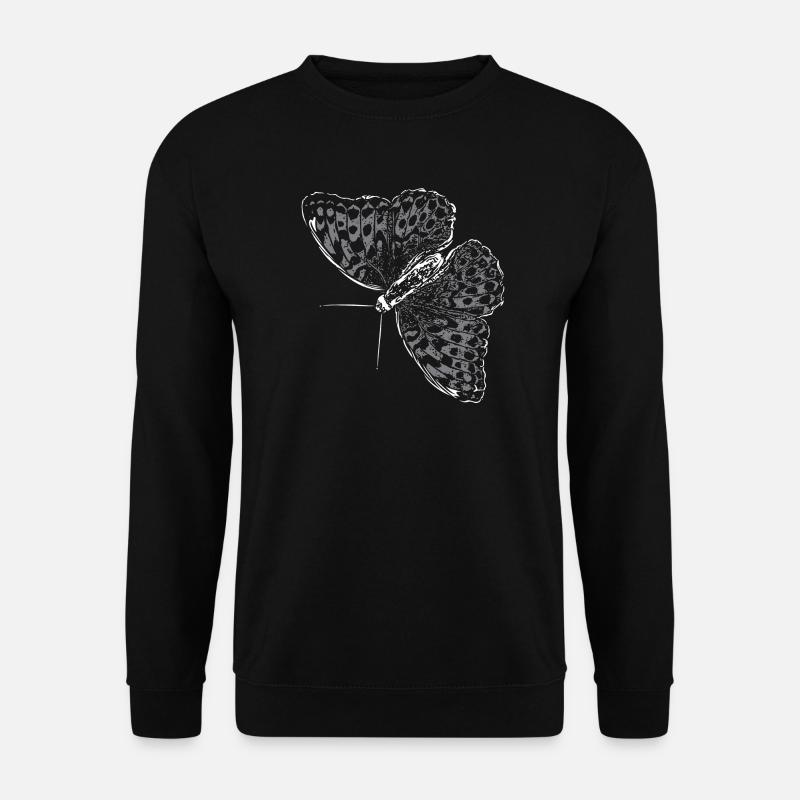 Aile de papillon Papillon Papillon - Sweat-shirt Unisexe - noir