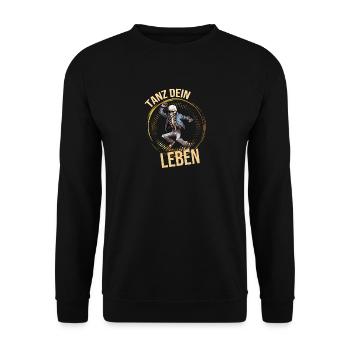 Tanz dein Leben - Unisex Pullover - Schwarz - Vorne - Alina (178cm) & Michal (187cm)
