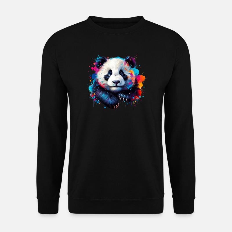 Panda - Sweat-shirt Unisexe - noir