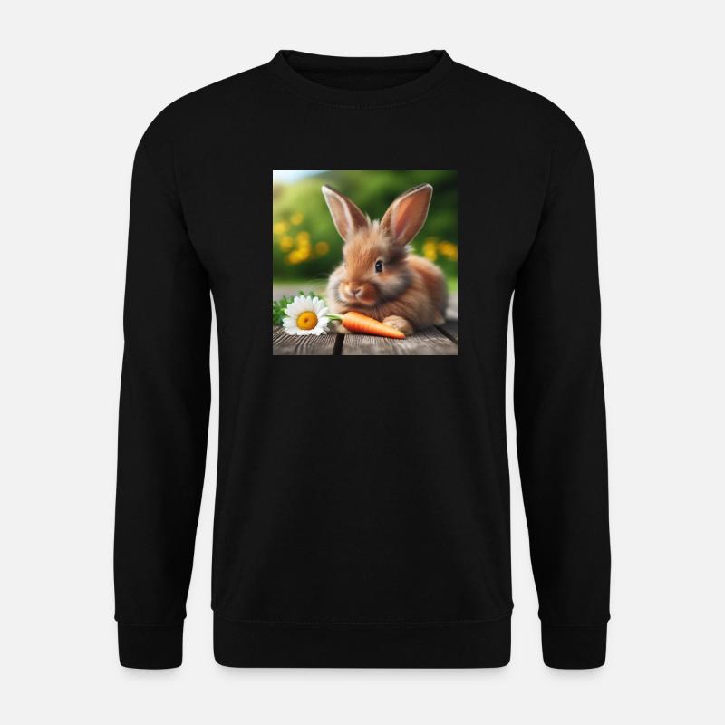 Entzückender Hase - Unisex Pullover - Schwarz