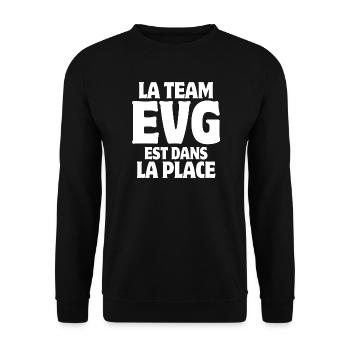 bachelor party, bachelor party, wedding - Unisex Sweatshirt - black - Front - Alina (178cm) & Michal (187cm)
