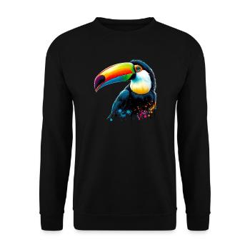 Tukan - Unisex Pullover - Schwarz - Vorne - Alina (178cm) & Michal (187cm)
