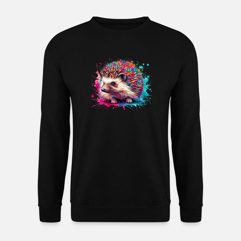Hedgehog - Unisex Sweatshirt - black