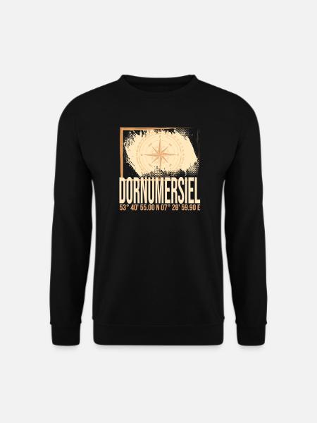 Dornumersiel Koordinaten - Unisex Pullover - Schwarz