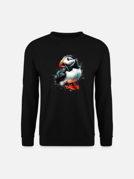 Puffin - Unisex Sweatshirt - black