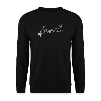 HELGA - Unisex Pullover - Schwarz - Vorne - Alina (178cm) & Michal (187cm)